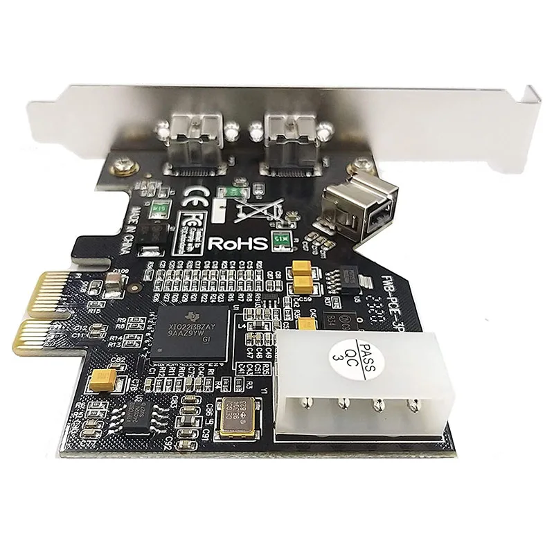 Imagem -06 - Adaptador de Cartão Controlador para Win 10 Pci-e Firewire 800 Ieee External1394b x 1394b Interno x Portas