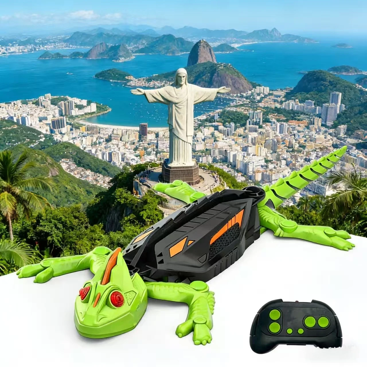 Robot wspinający się po szkle, bioniczny, sterowany pilotem, świąteczna dekoracja, zabawka-gecko na ścianę