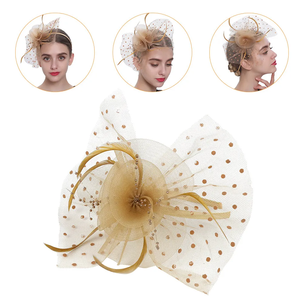 

1 шт. винтажный кружевной головной убор-фасцинатор с сеткой для вечеринок, свадеб, маскарадов, сценических выступлений и косплея