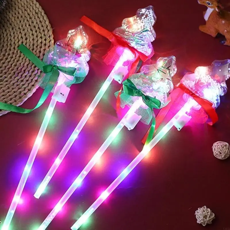 

Y4UD Light Up Night Toy Luminous LED Flashing Wand Christmas Party Props 10pcs