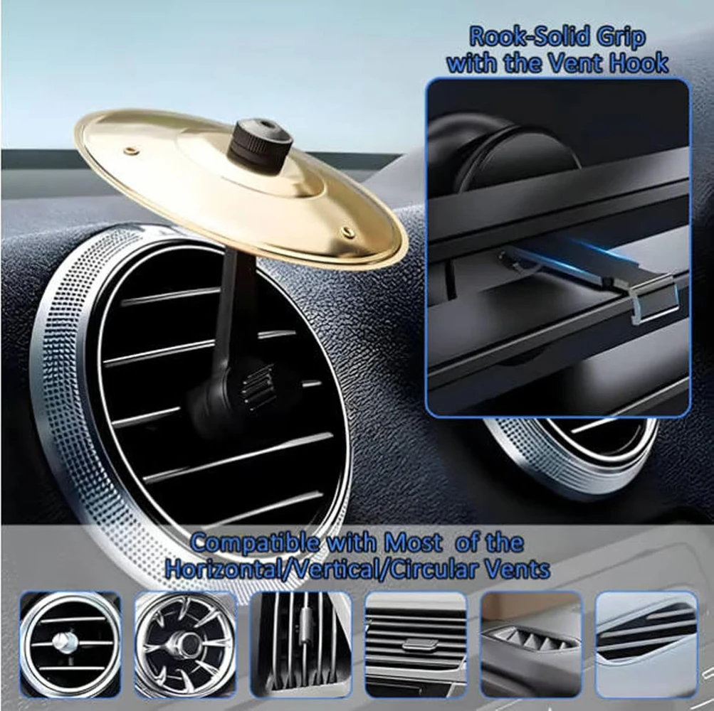 New Car Crash Cymbal Air Outlet Percussion Cymbal Decoration For Vehicle Crash Protection And Aesthetic Enhancement