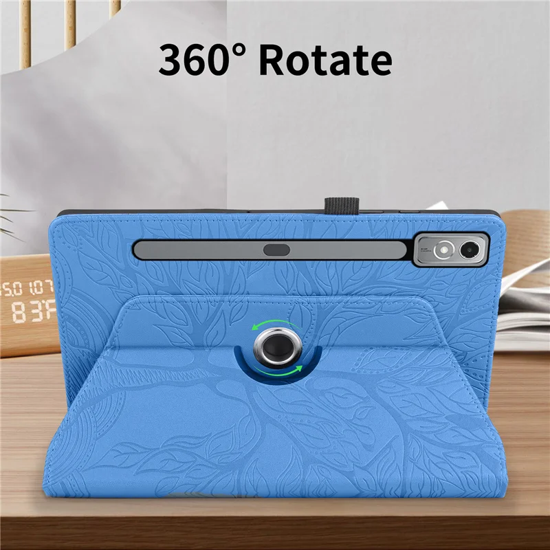 Casing rotasi 360 untuk Xiaoxin Pad Pro 12.7 12 7, casing motif Pohon Funda untuk Xiaoxin Pad Pro 2023 12.7, pelindung Tablet TB-370FU