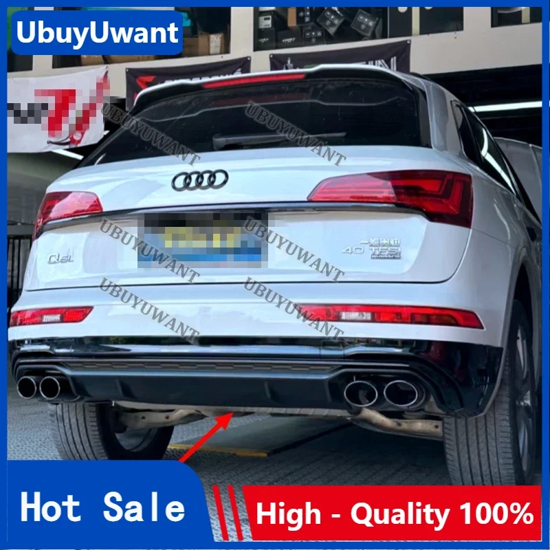 

Car Rear Diffuser Bumper Corner Spoiler Splitter Lip Protector Guard For Audi Q5L S-Line (Not For Standard) 2018 2019 2020-2022