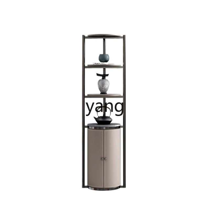 

Lcx light luxury corner cabinet display cabinet living room corner rack floor modern light luxury side cabinet