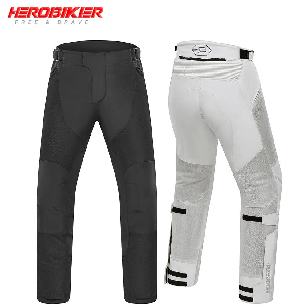 

Summer Breathable Motorcycle Racing Rider Pants Men Motorcycle Pants Anti Fall And Anti-collision Wear-resistant Cycling Pants