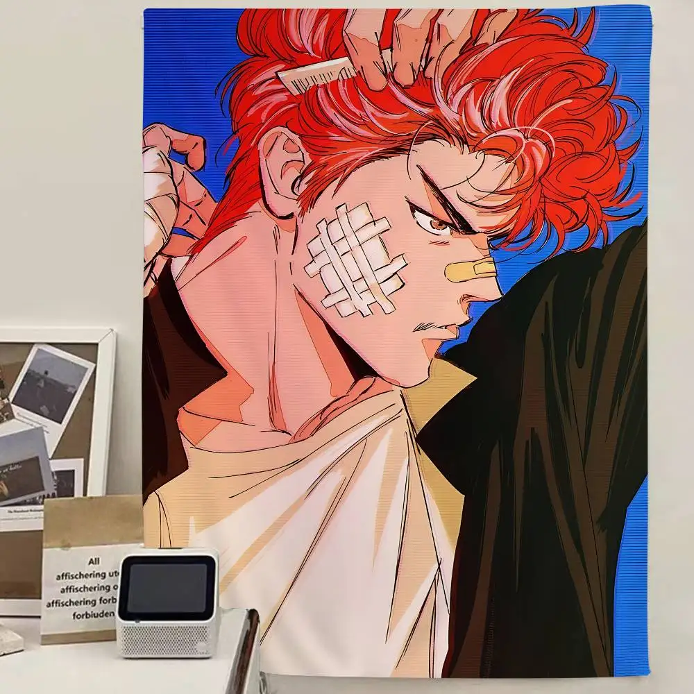 Japanese Cartoon S-Slams D-Dunk Printed Large Wall Tapestry Hanging Tarot Hippie Wall Rugs Dorm Art Home Decor