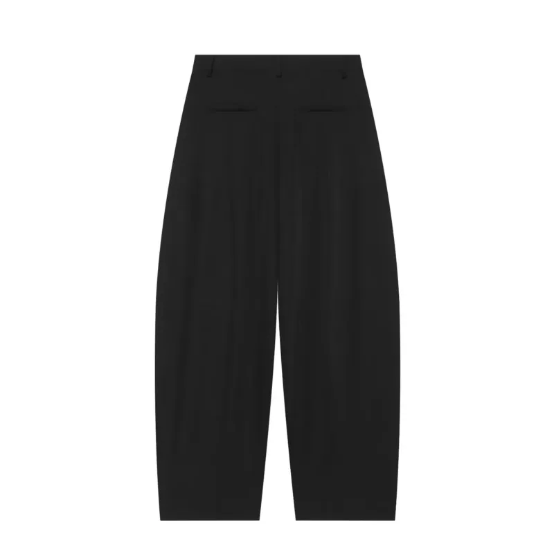 HipSeam Women's Mid Waist Pants Set 2 Piece New 2026 Autumn Button Cropped Blazer Wide-Leg Balloon Trouser Female Outfit