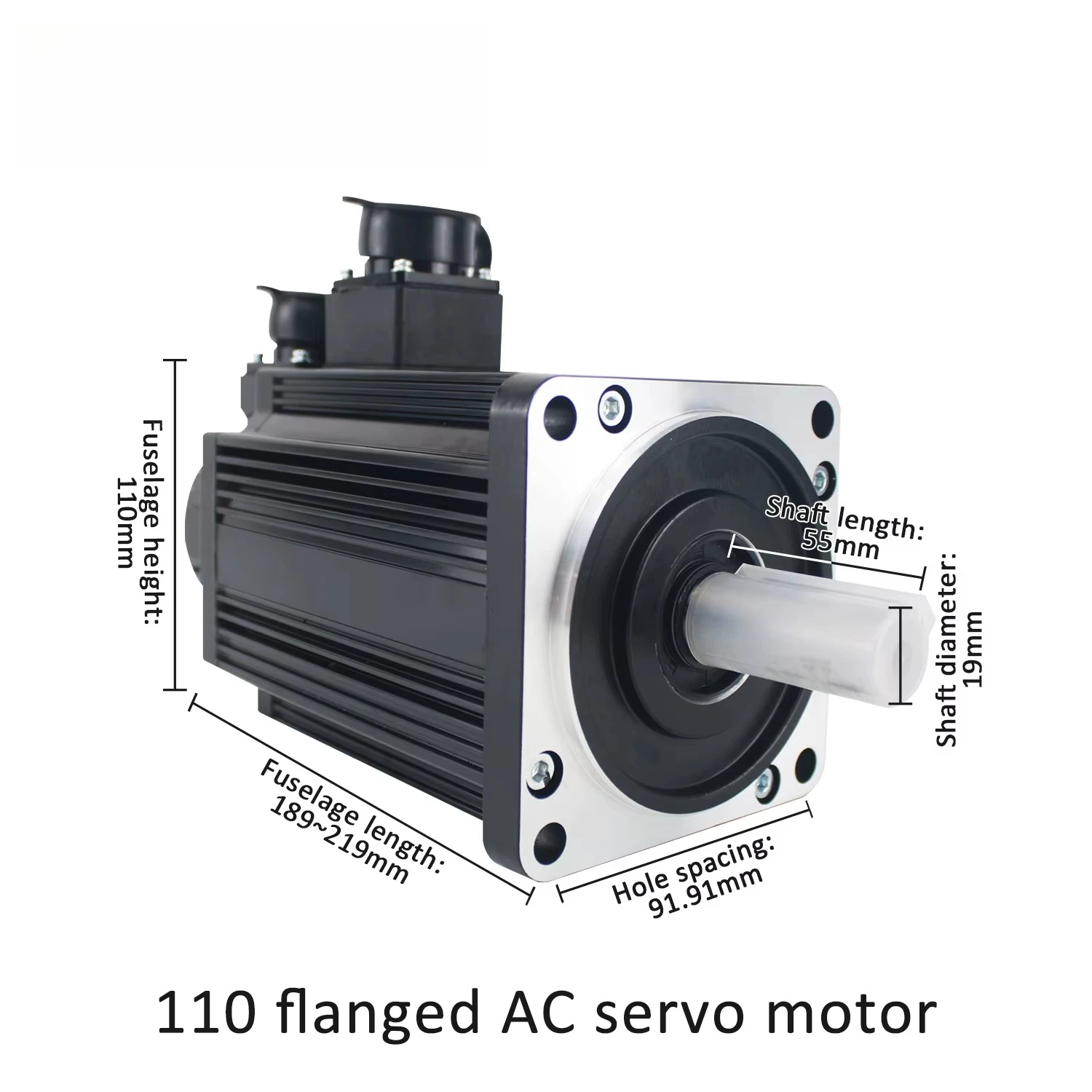 220V EtherCAT Servo Motor with Brake 17bit Incremental Encoder 1200W/1500W/1800W 4Nm/5Nm/6Nm Servomotors for CNC Machine