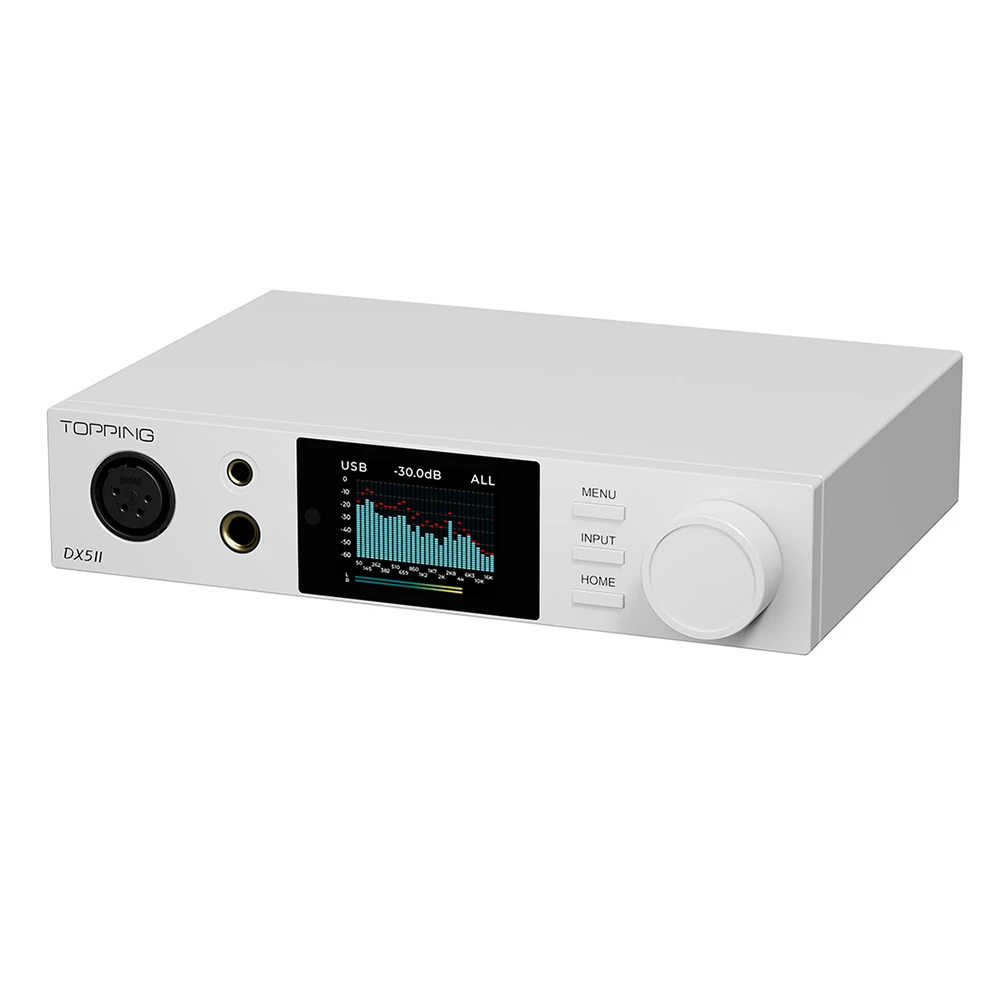 TOPPING DX5 II HIFI فك USB DAC DX5II متوازن بالكامل DAC مضخم ضوت سماعات الأذن المزدوج ES9039Q2M بلوتوث 5.1 دعم LDAC AMP