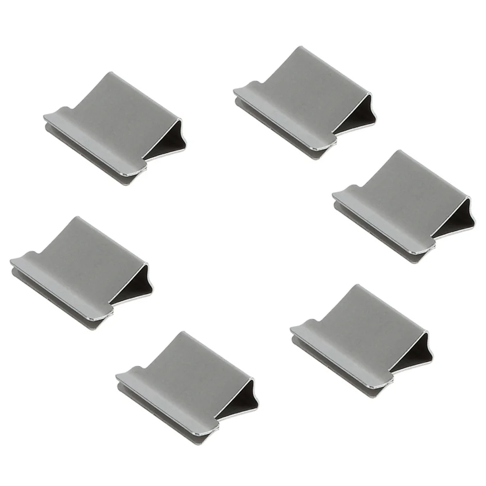 50Pcs Clam Clip Metal Refill Clips Reusable Paper Fasteners for Office School Stapler Clipper Dispenser Clam Clips Refills