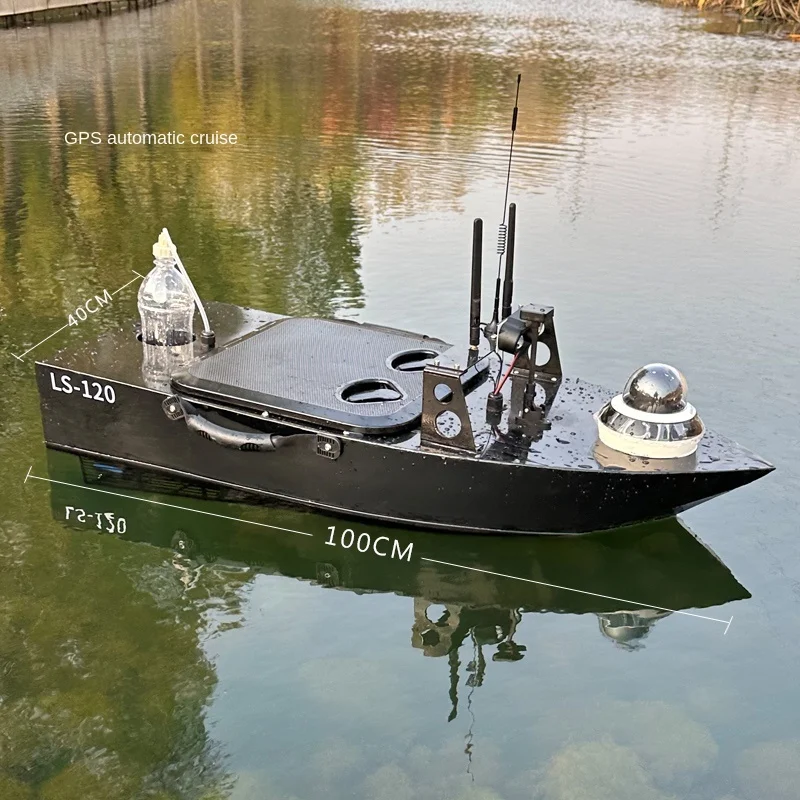 RC Intelligent Unmanned Boat Automatic Cruise Remote Control GPS Radar Tug River Cleaning 4G Control Fishing and Nesting Boat