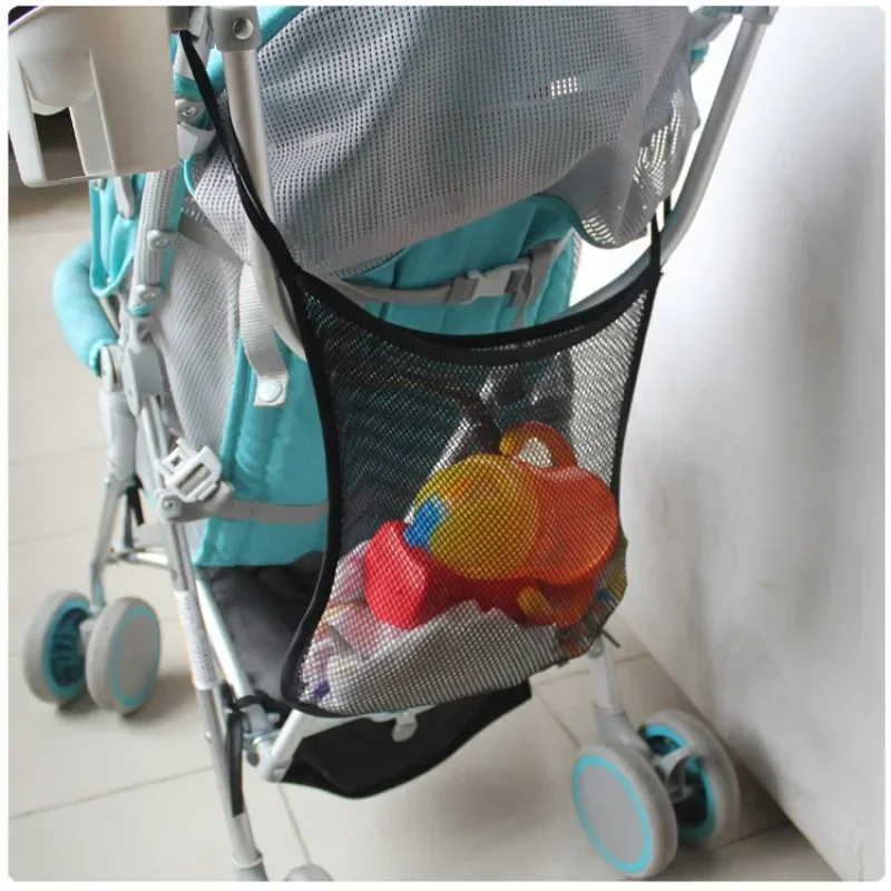 Baby Stroller Portable Organizer Mesh Bag Children\'s Stroller Mesh Bag Baby Outdoor Mesh Bags Baby Stroller Accessories