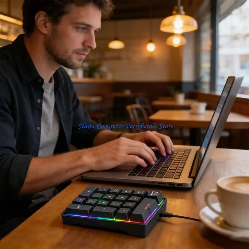 F68C Small Mechanical Number Pad With Feedback For Efficient Data Entry And Office Use