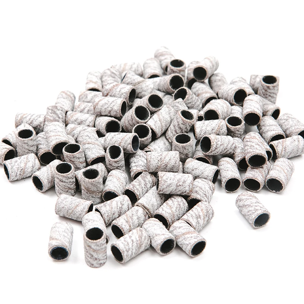 100 nastri abrasivi per trapani elettrici per unghie, lucidatore per manicure, pedicure, accessori per unghie artificiali naturali fai da te