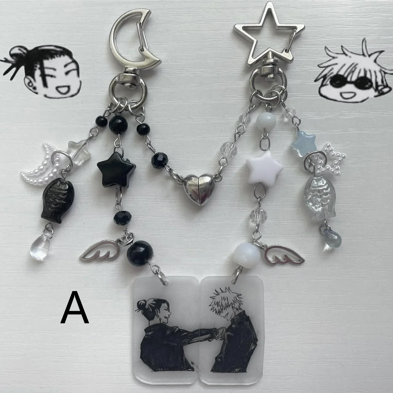 Juego de llaveros satosugu (gojo&geto)