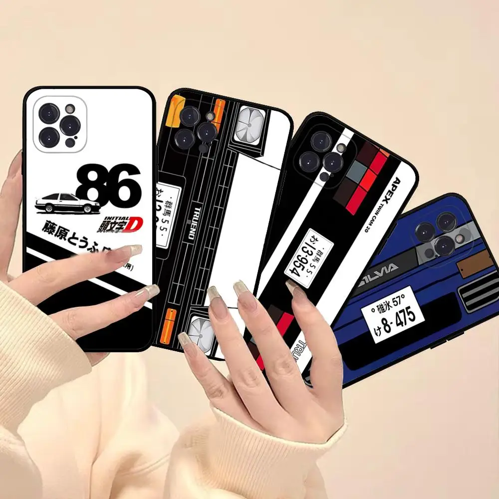 Initial D AE86 Cars Phone Case for iPhone 15 8 7 6 6S Plus X SE 2020 XR XS 14 11 12 13 Mini Pro Max Mobile Case