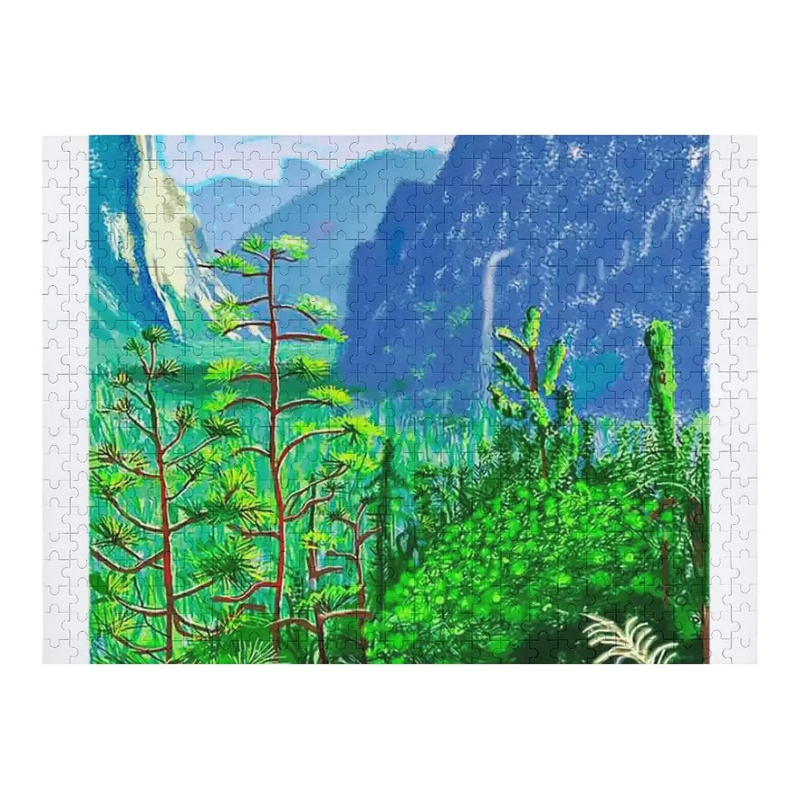 

Пазл View Mountain Woods для взрослых, деревянное имя, персонализированный пазл на заказ
