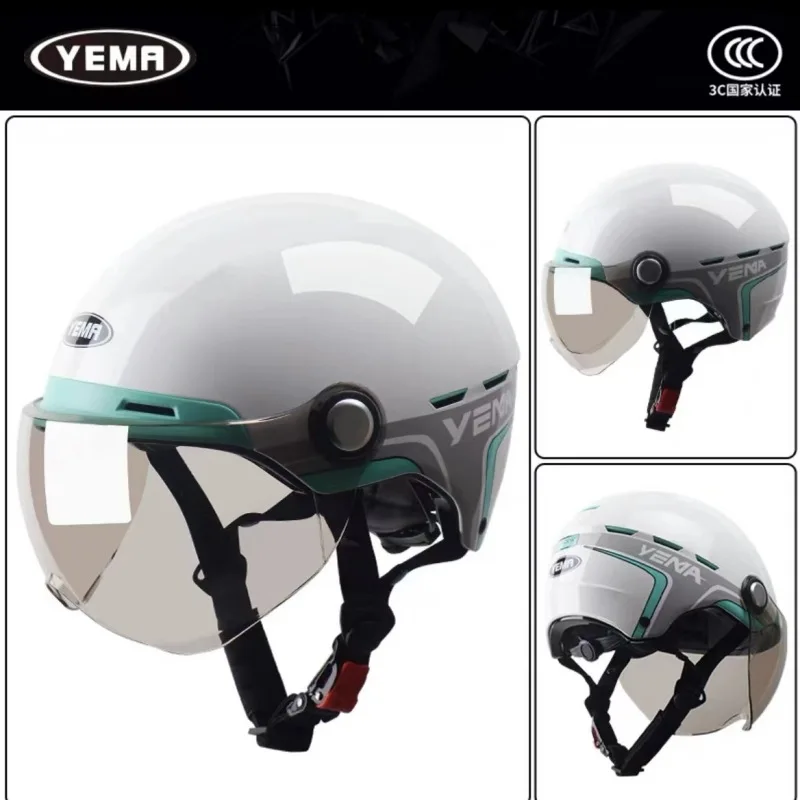

YEMA Motorcycle half helmet Cascos Para Moto Racing helmets ABS Helmet Moto Casque for Women/Men Casco Moto
