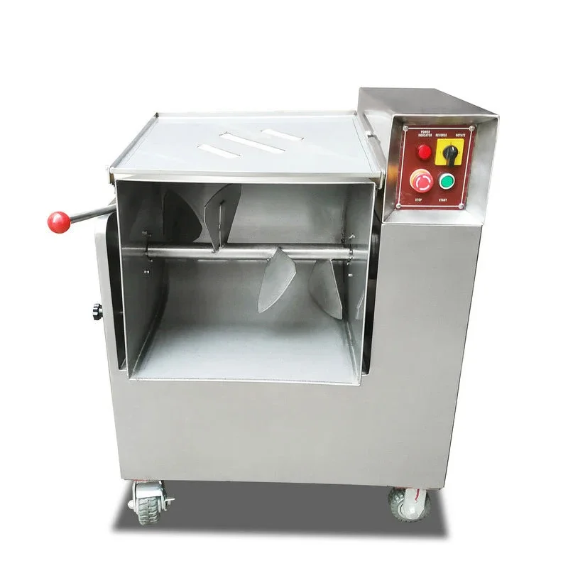 Bild 6: Automatische Teigknetmaschine für gefüllte Teigtaschen, kommerzieller Fleischmischer, Dampfmaschine für gefüllte Fleischbrötchen