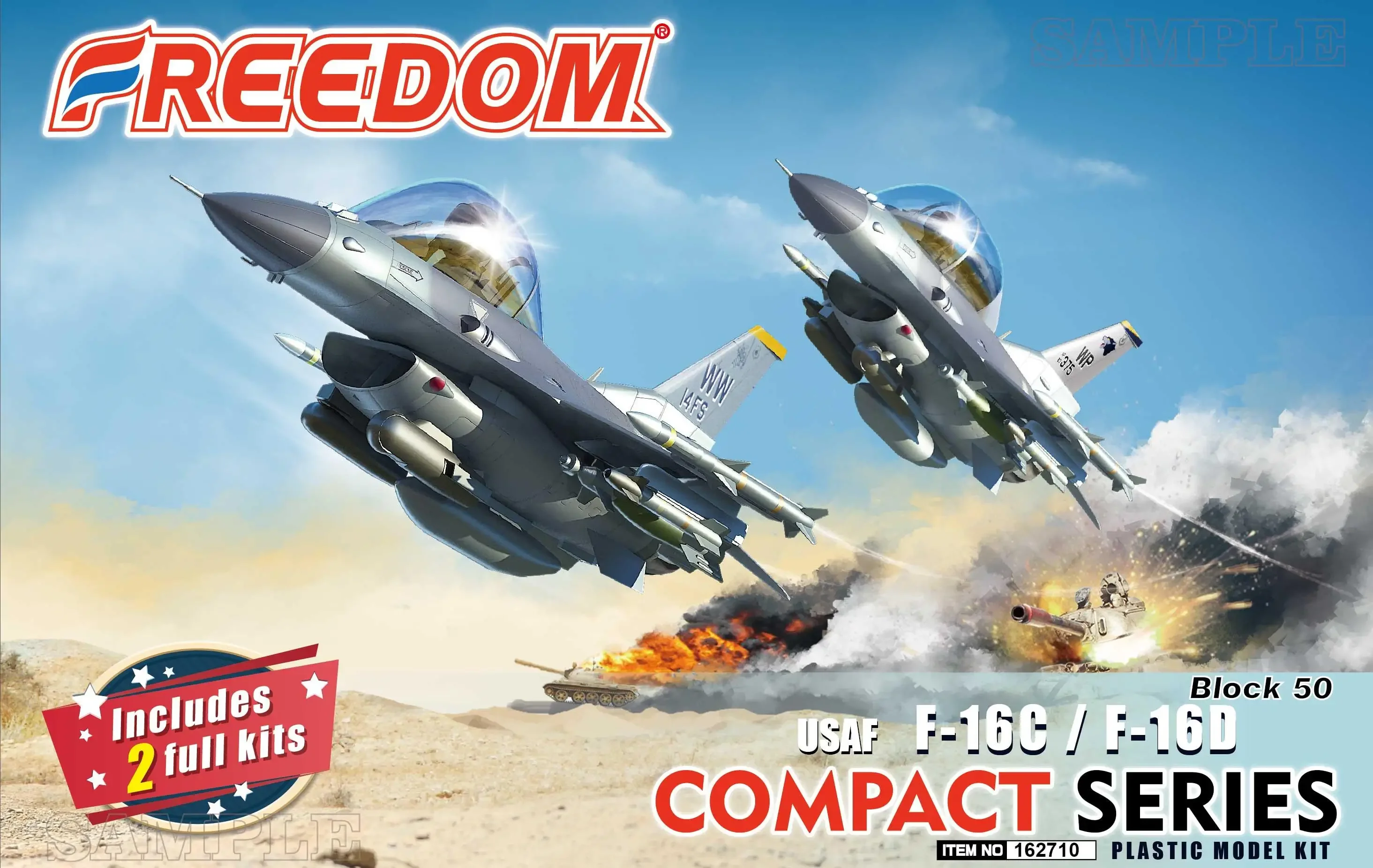 Freedom F162710 Block 50 USAF F-16C/F-16D Compact Series Includes 2 full kits