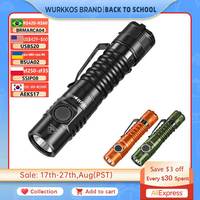 Wurkkos FC11C 1200LM EDC Flashlight 18650 Portable Rechargeable LED Lamp IPX-8 Buck Circuit Torch 90 High CRI Magnetic Lighting