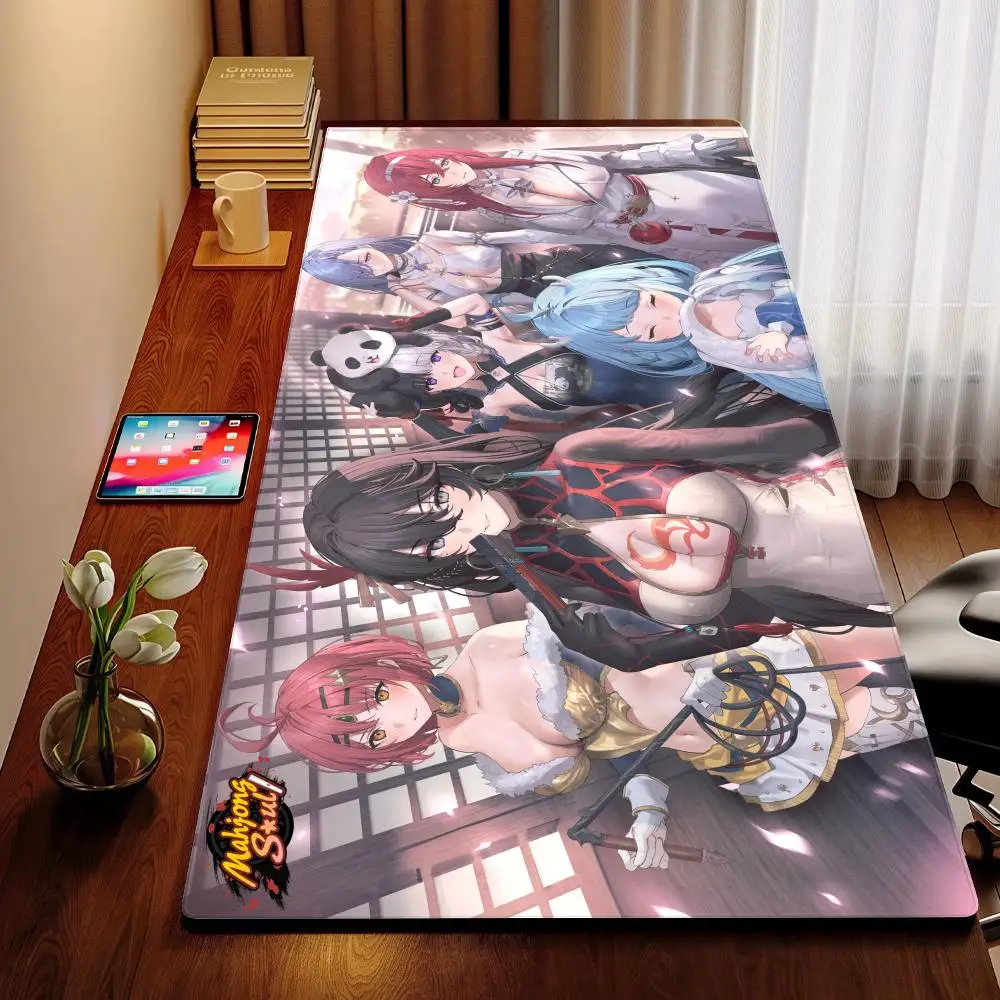 

Mahjong Soul (1) Коврик для мыши XXL Компьютерные аксессуары Большая клавиатура Коврик для ноутбука Новый продукт Геймер Игры