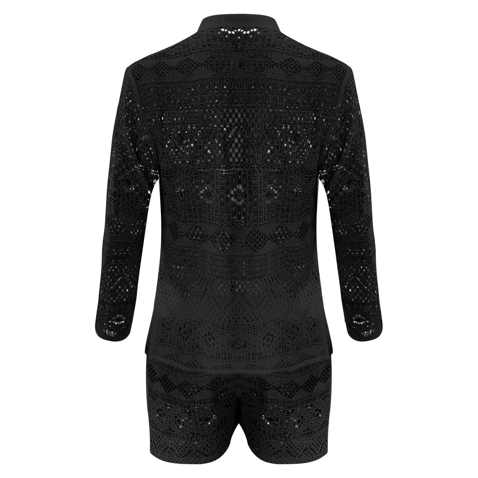 Hohle Männer Anzug Sommer Mode Set