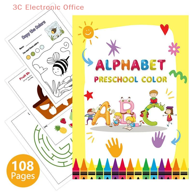 

Preschool Alphabet Writing and Coloring Workbook: ABC Tracing Educational Book