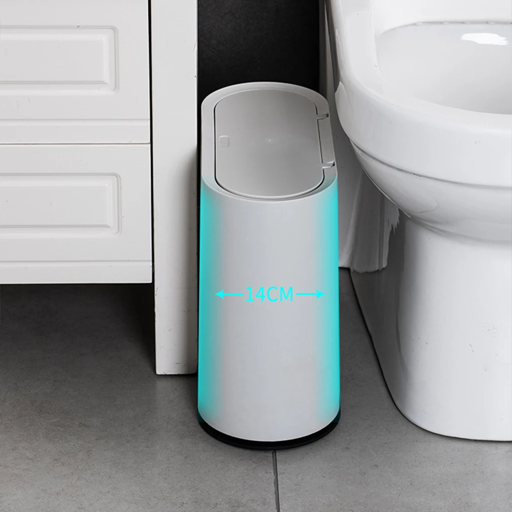 

Gap Bins For Bathroom And Bedroom - Large Capacity Neat Look Inner Basket ABS Trash Can Toilet