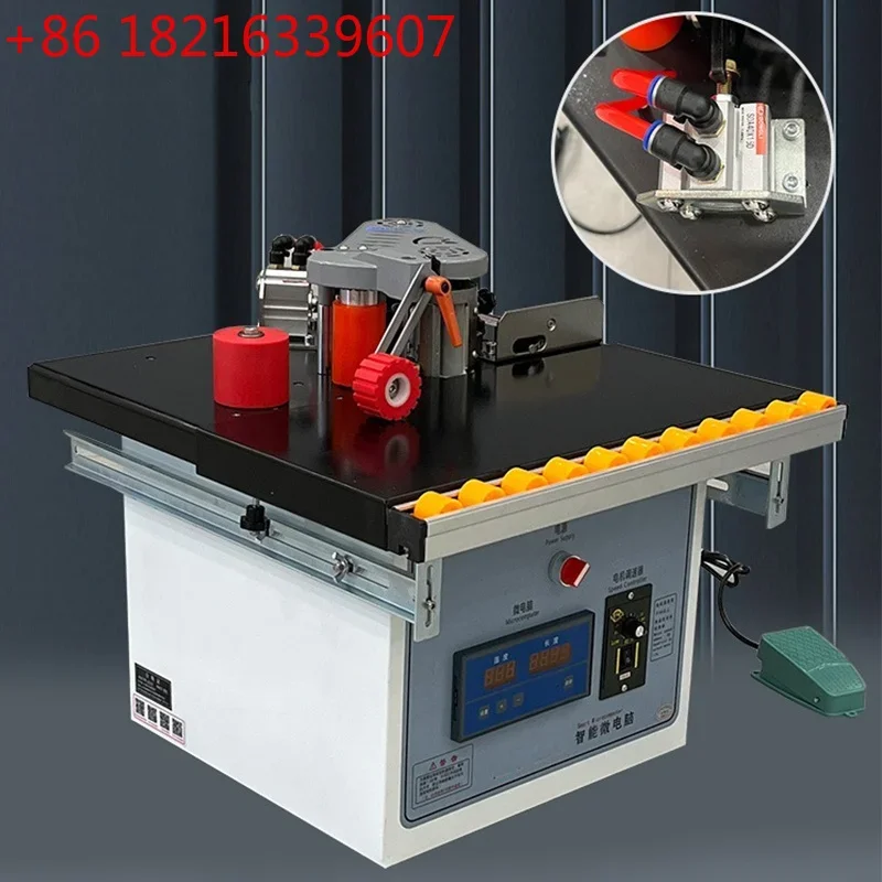 YAO 220V Portable Double Side Gluing Woodworking Banding Machine Edge Bander for Wood Based Panels Machinery