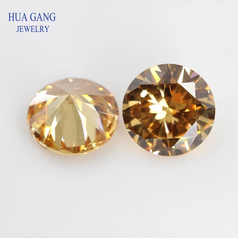 5A Zirkonia Stein Mehrfarbig Runde Form Brillantschliff Lose CZ Steine Synthetische Edelsteine Perlen Für Schmuck 1,0 ~ 20mm AAAAA