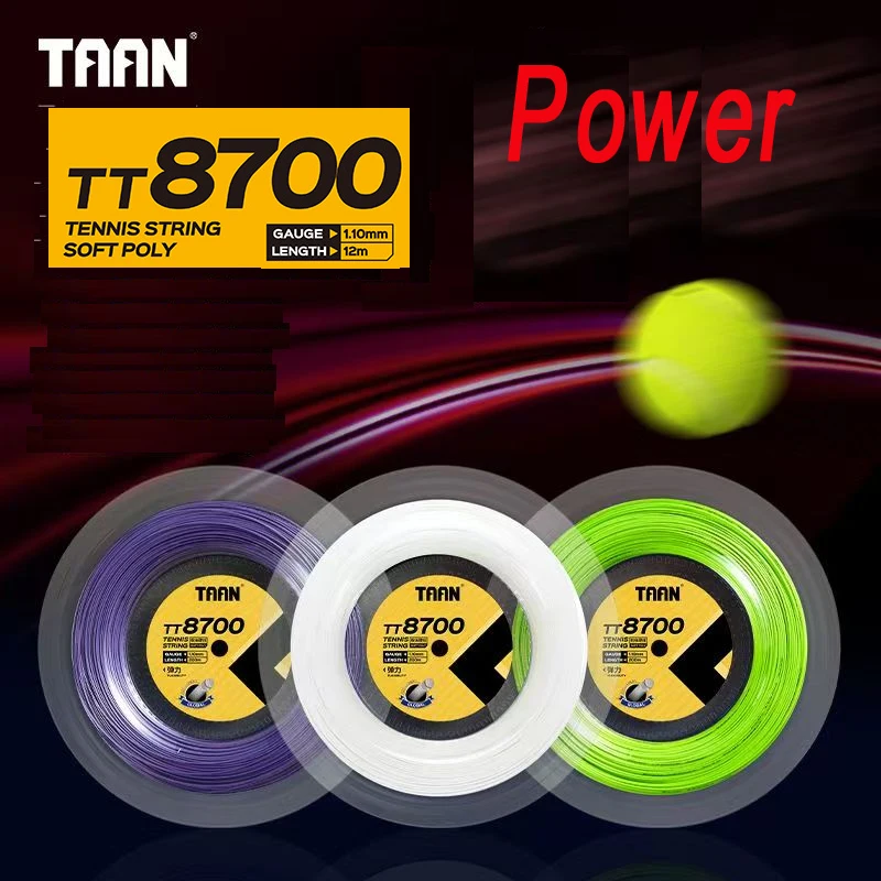 

TAAN 8700 1.10mm 200M Tennis strings polyester soft poly strings tennis racket strings