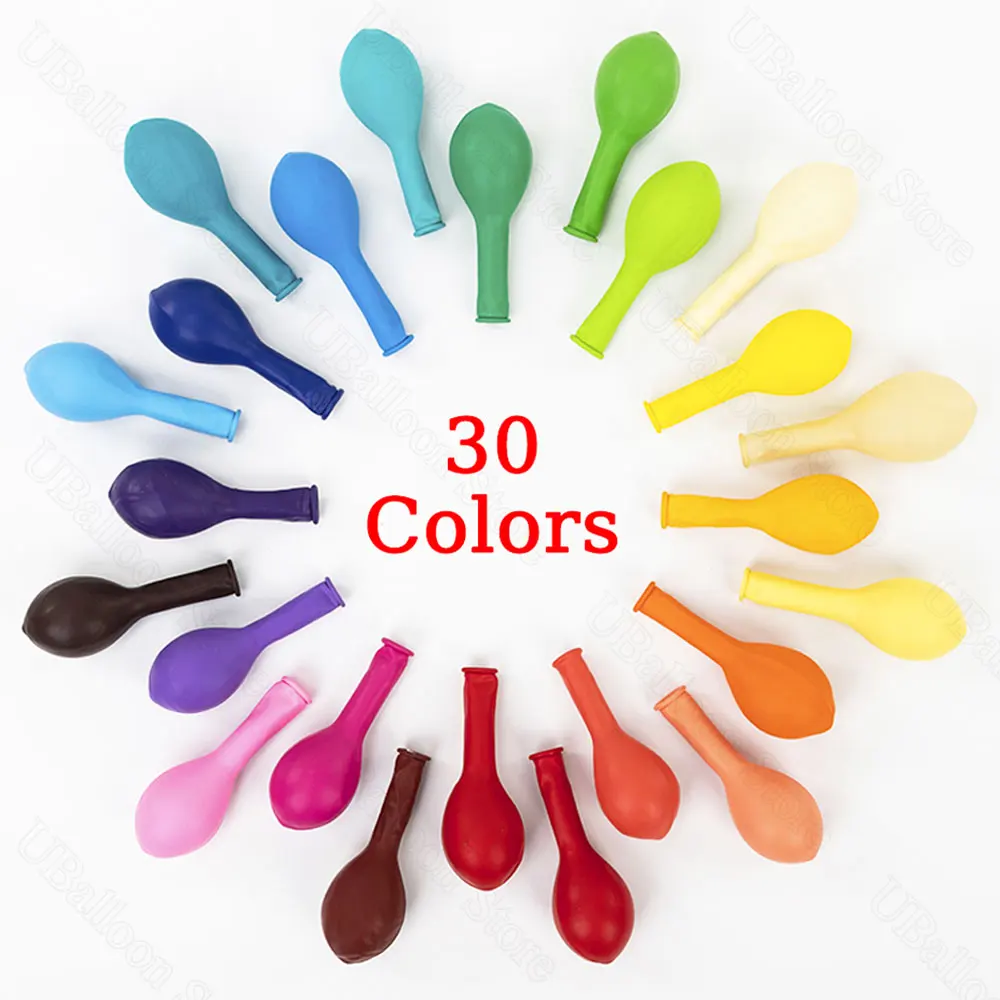 100Pcs Thick Latex Balloons 5/10/12Inch Colorful Party Helium Air Balloons for Birthday Wedding Christmas Baby Shower DIY Decor