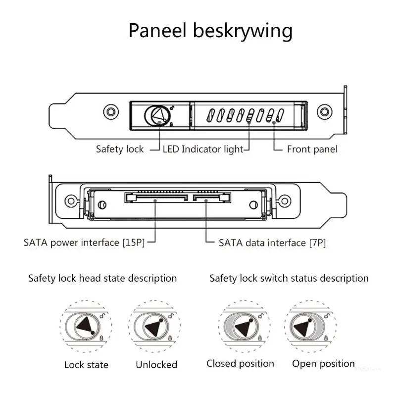 Hard Disk Adapter Rack Bracket HDD SSD 2.5In PCI Single Hard Disk Bracket Olmaster MR-9100 Dropship