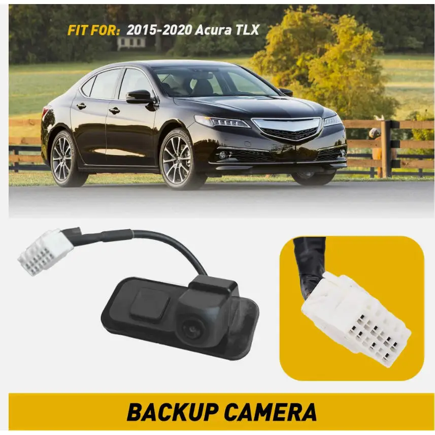

Камера заднего вида для Acura TLX 2015-2020, водонепроницаемая, с углом обзора 170° ° Широкоугольный объектив 39530-TZ3-A01