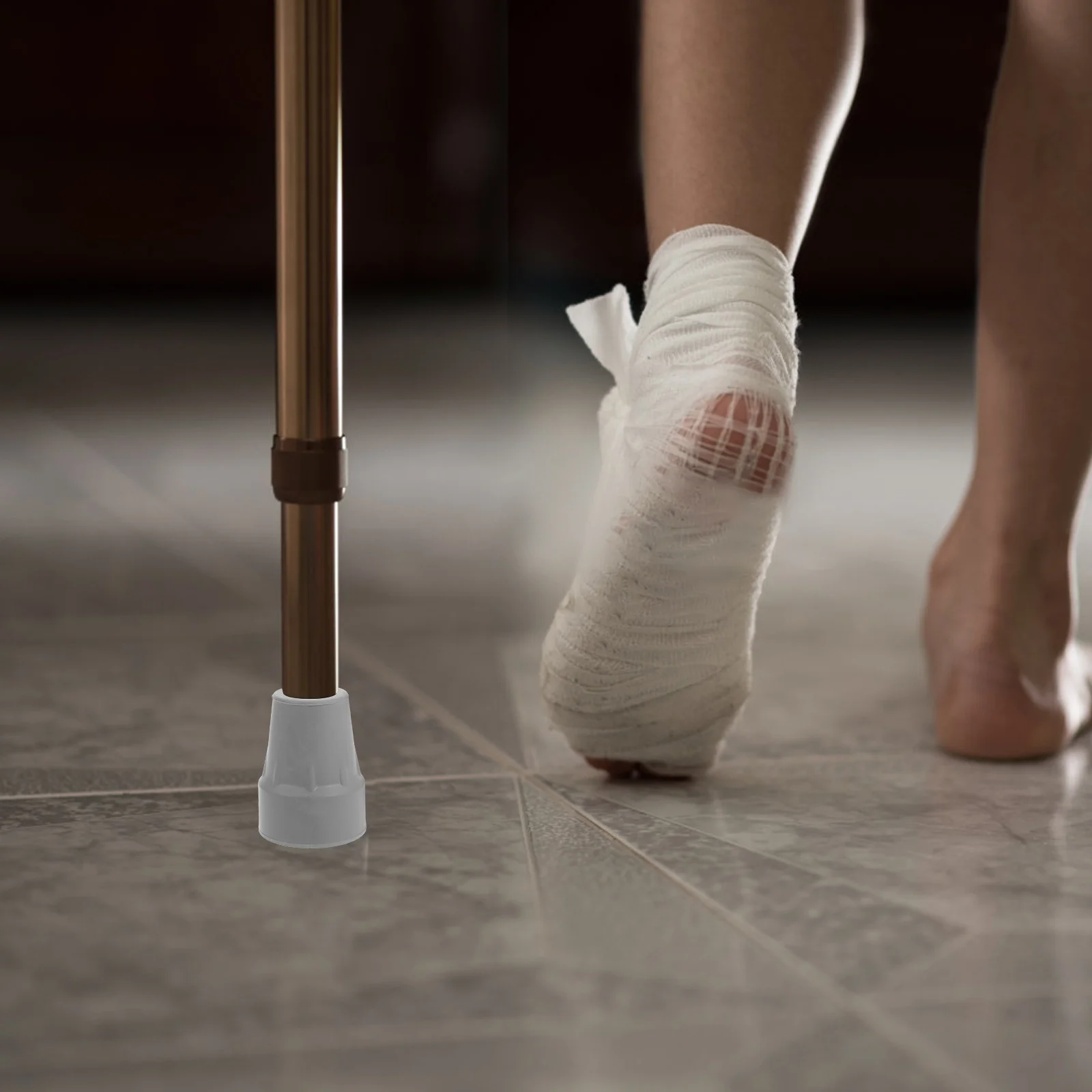 

6 шт. удобные нескользящие аксессуары для костылей, подушечки для подмышек, ручки, наконечники для повышенной безопасности мобильности, видимости