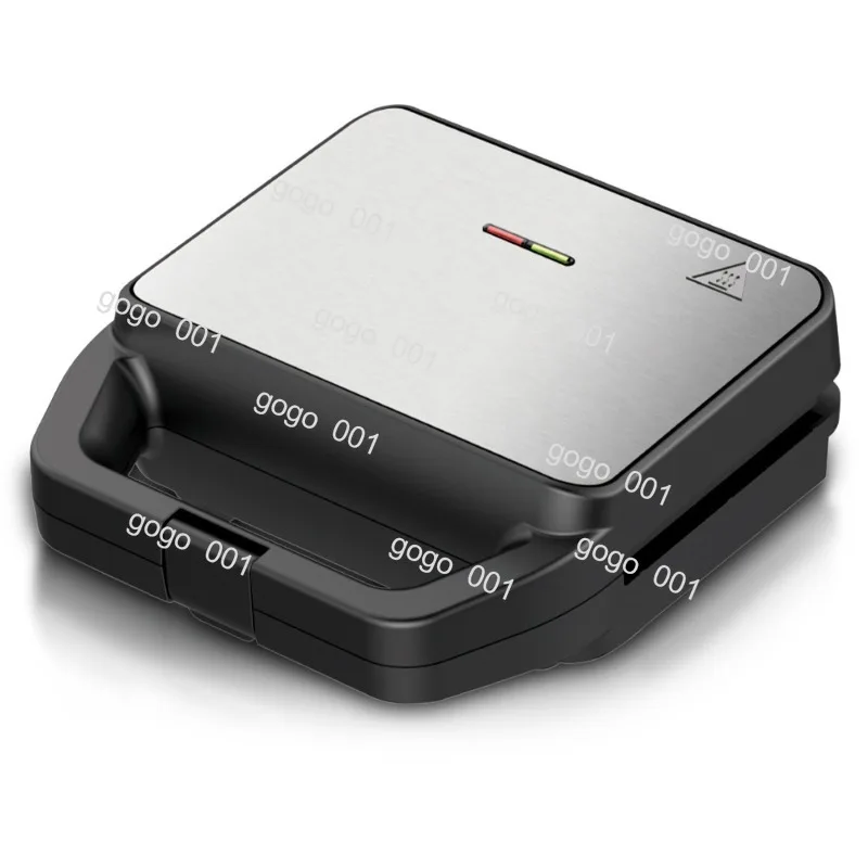 Multi-Function 6-in-1 Breakfast Sandwich Maker for Waffles Panini, Portable with Interchangeable Non-Stick Plates