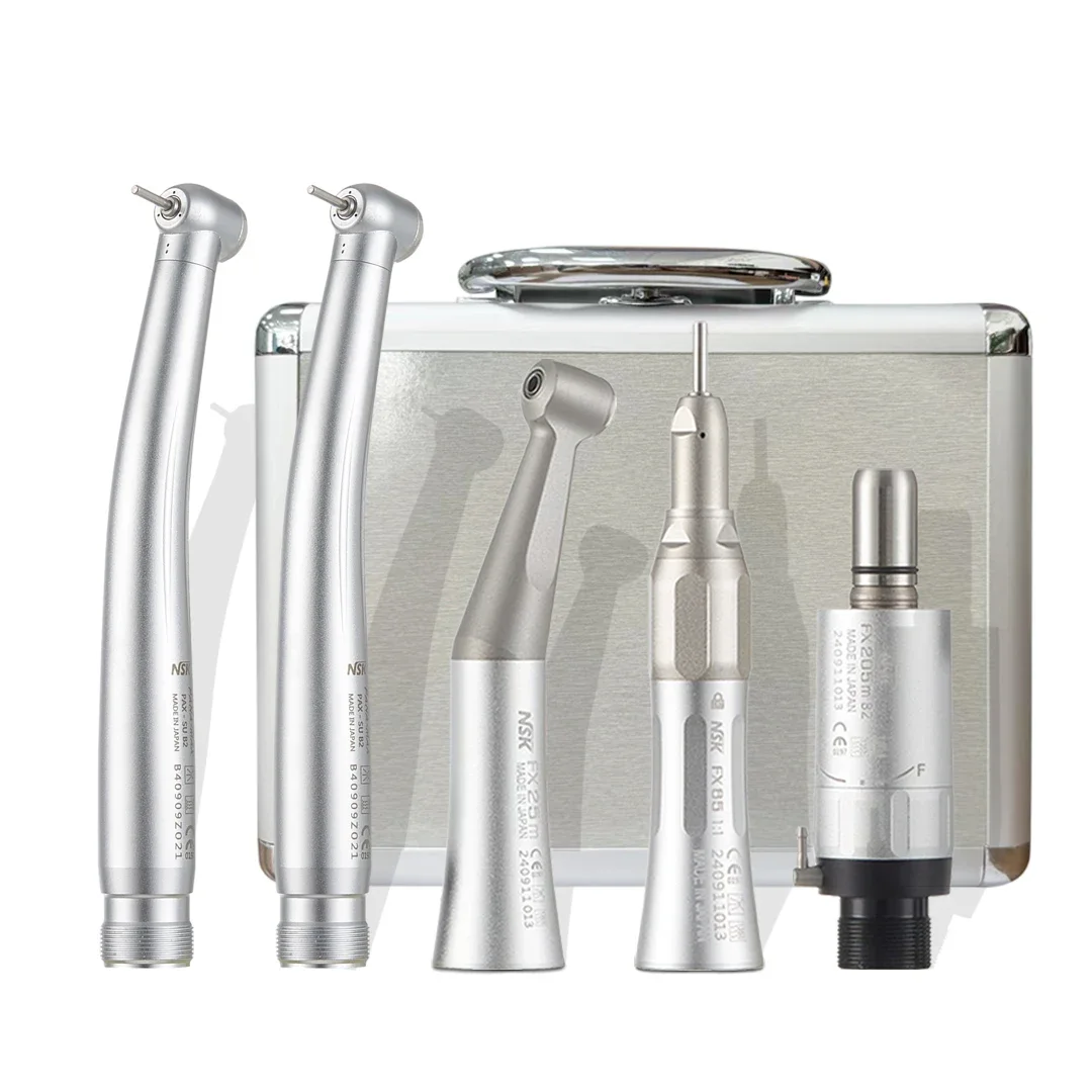 NSK Dental 1:1 Contra Hoek Lage Snelheid Direct Drive Handstuk FX Set Pana-Max2 Tandheelkundige Hoge Snelheid Handstuk Turbine Handstuk