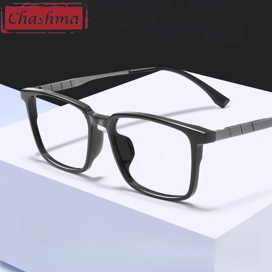 

Chashma Prescription Glasses Elegant Men Optical Eyewear TR90 Titanium Temples 152mm Women for Myopia Reading Eyeglasses Frames
