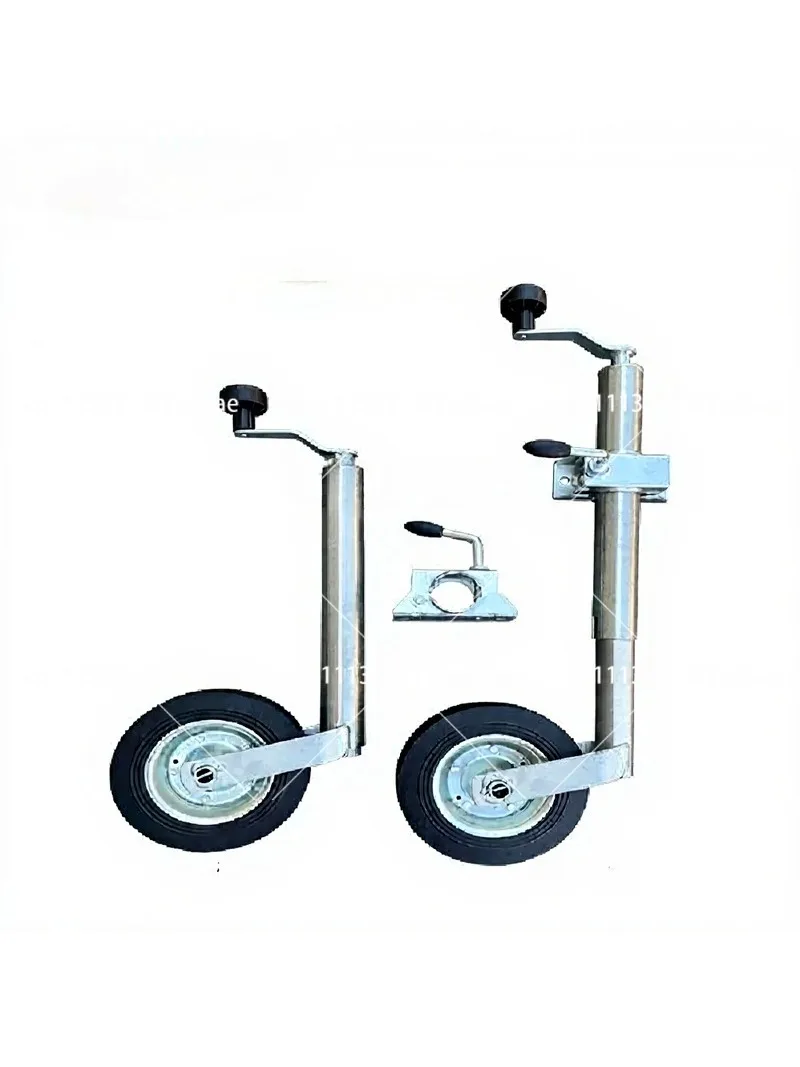 Europe Type Top Wind Trailer Jack Jockey Wheel RV Stand With Clamp 48MM Tube CAP 150KG Caravan Accessories Camper Parts