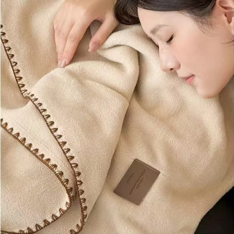 الفاخرة الصلبة المخملية الفانيلا بطانية شتاء دافئ لينة رقيق أريكة تتحول لسرير رمي متعددة الوظائف شال للمنزل عنبر قيلولة ديكور