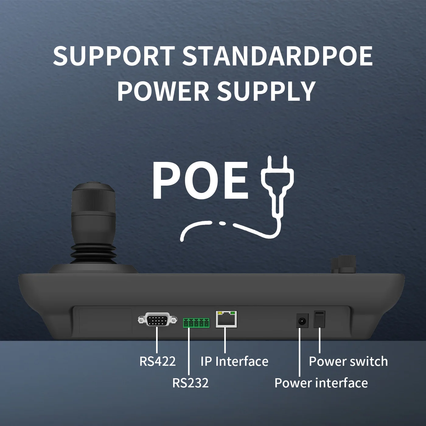 4D Network PTZ Keyboard Controller 5 inch industrial LCD Screen IP Joystick Control For POE ONVIF PTZ Cameras Live Stream
