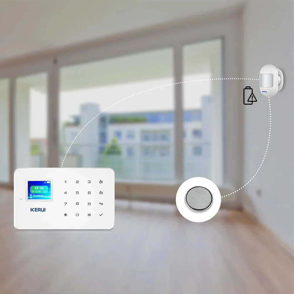 

KERUI P831 Wireless Mini PIR Motion Sensor Alarm Detector With magnetic swivel base for W181 W204 Home Security Alarm System