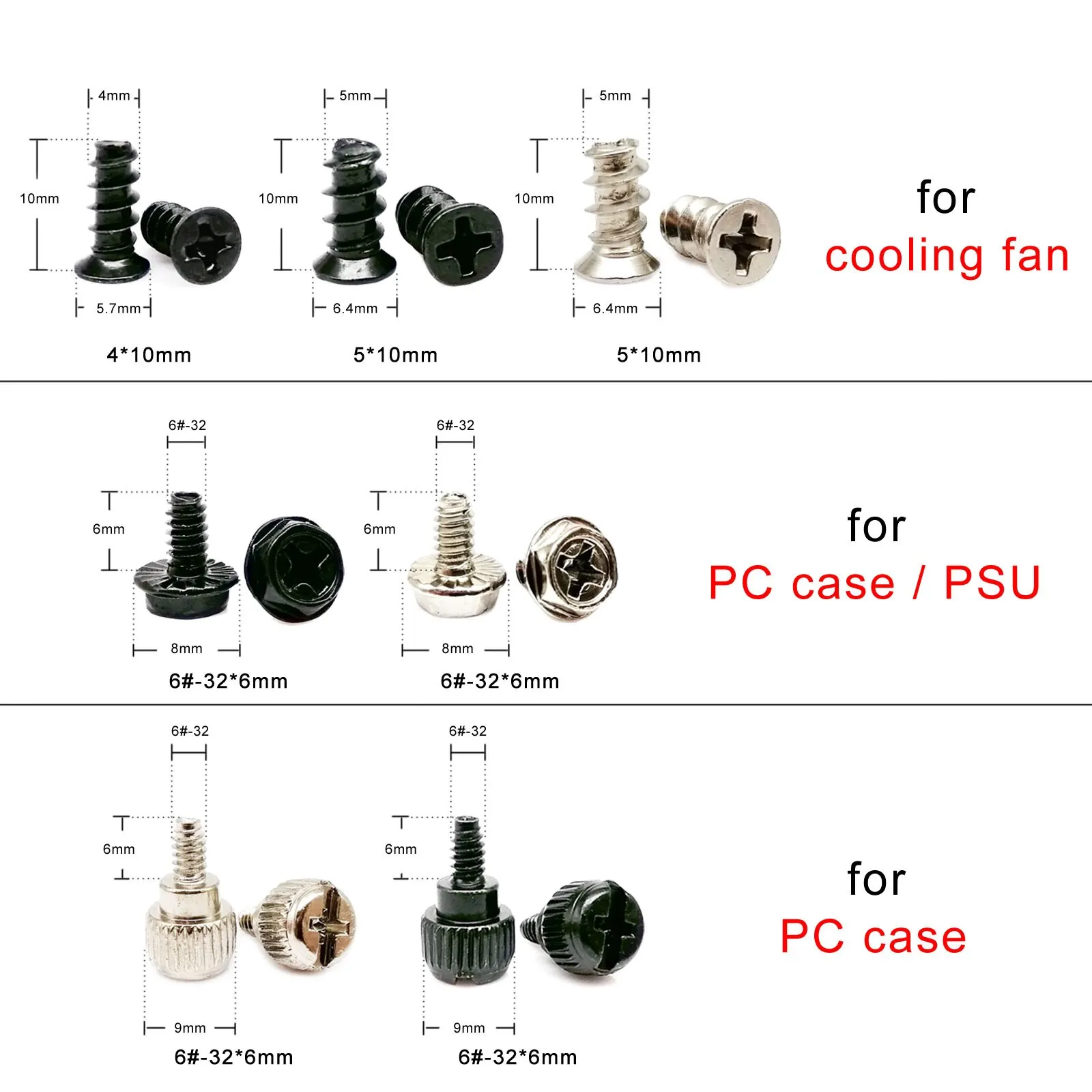 305pcs/box Computer PC Case Assemble Repair Set Kit Screw Bolt Standoff for Hard Disk Drive Fan Motherboard Power Supply