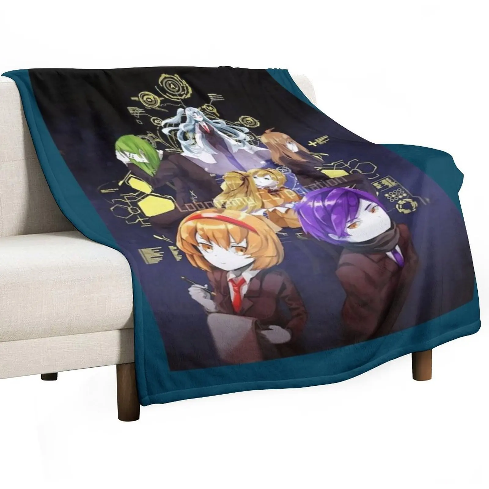 

Aesthetic kawaii Lobotomy Corporation Throw Blanket Blankets Sofas Of Decoration halloween Stuffeds cosplay anime Blankets