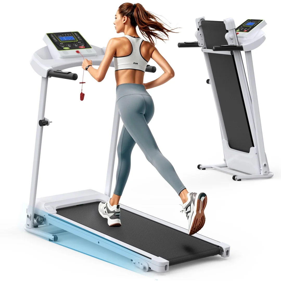 2025 Hot Sale Foldable Home Treadmill, 3.0HP Motor, LCD Screen, 3-Level Incline for Cardio Training