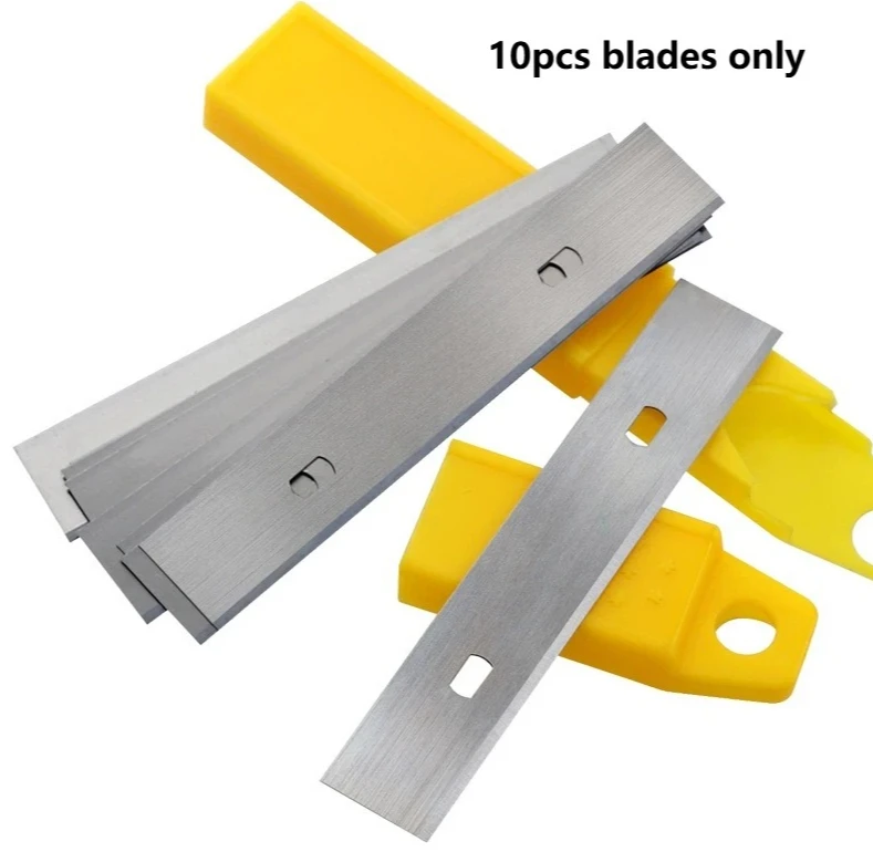 

10 шт. 100x18 мм, острые, изысканные, для удаления пятен, керамические, стеклянные полы, инструменты для чистки, аксессуары, металлическая лопата, лезвие скребка