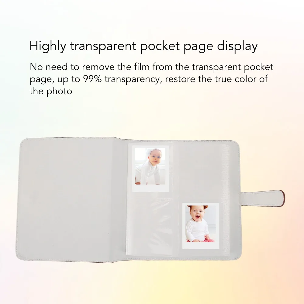 Large Capacity 288 Pockets Photo Album Waterproof with PU Leather Cover Instant Camera Photo Album