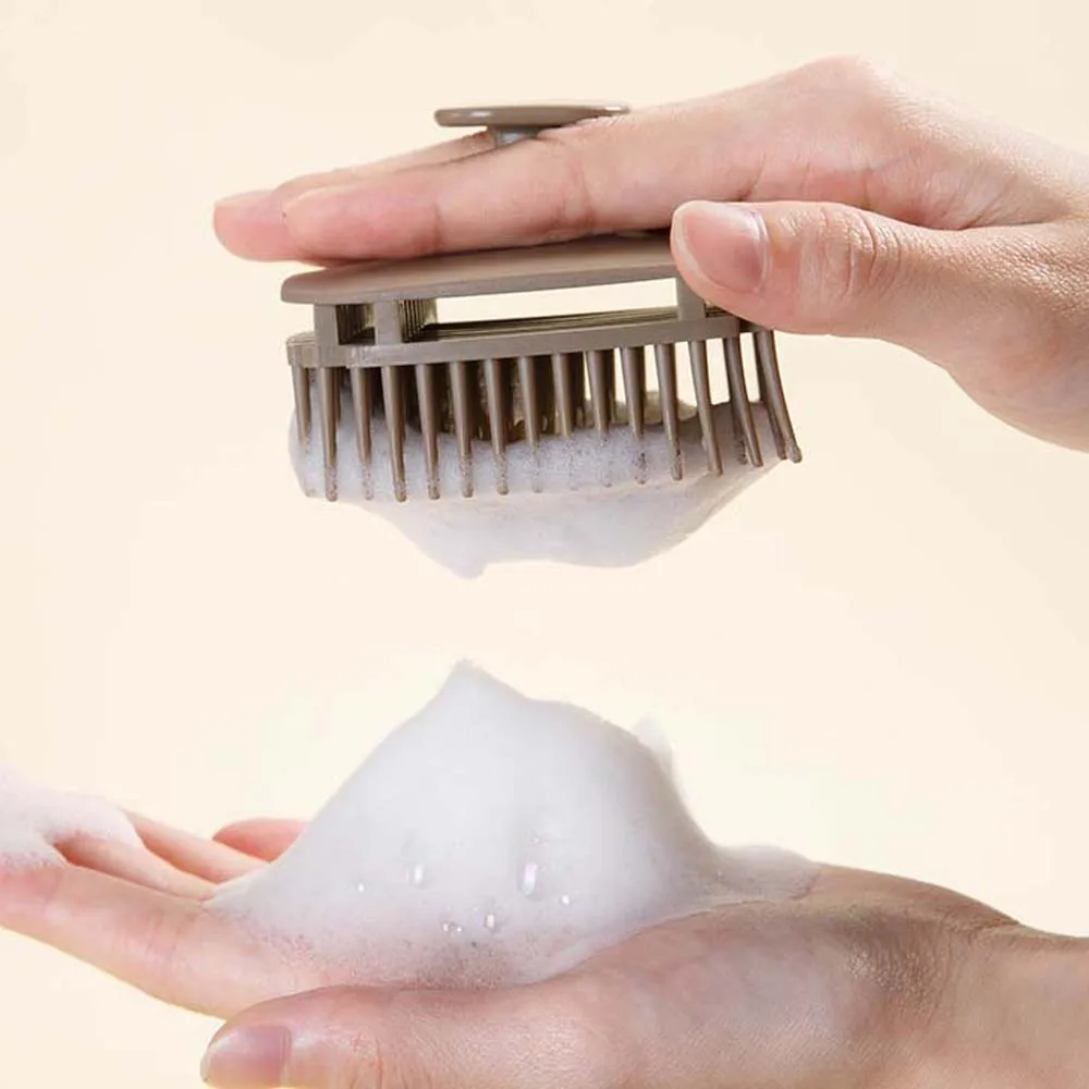 

Easy Foaming Shampoo Brush Body Shower Hairdressing Tool Hair Washing Comb Exfoliator Head Massage Scalp Massage Comb Lady/Girls