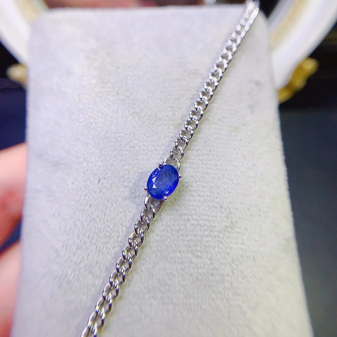 

Luxury Stunning Natural Sapphire Bracelet Crafted S925 Silver A Brilliant and Sophisticated Luxury Fashion Gift for Her